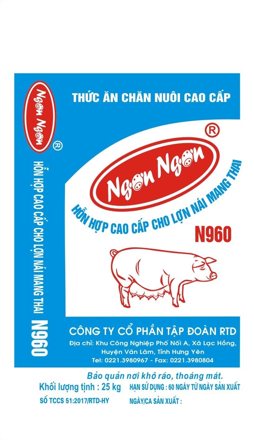 N960 hỗn hợp cao cấp cho lợn nái mang thai